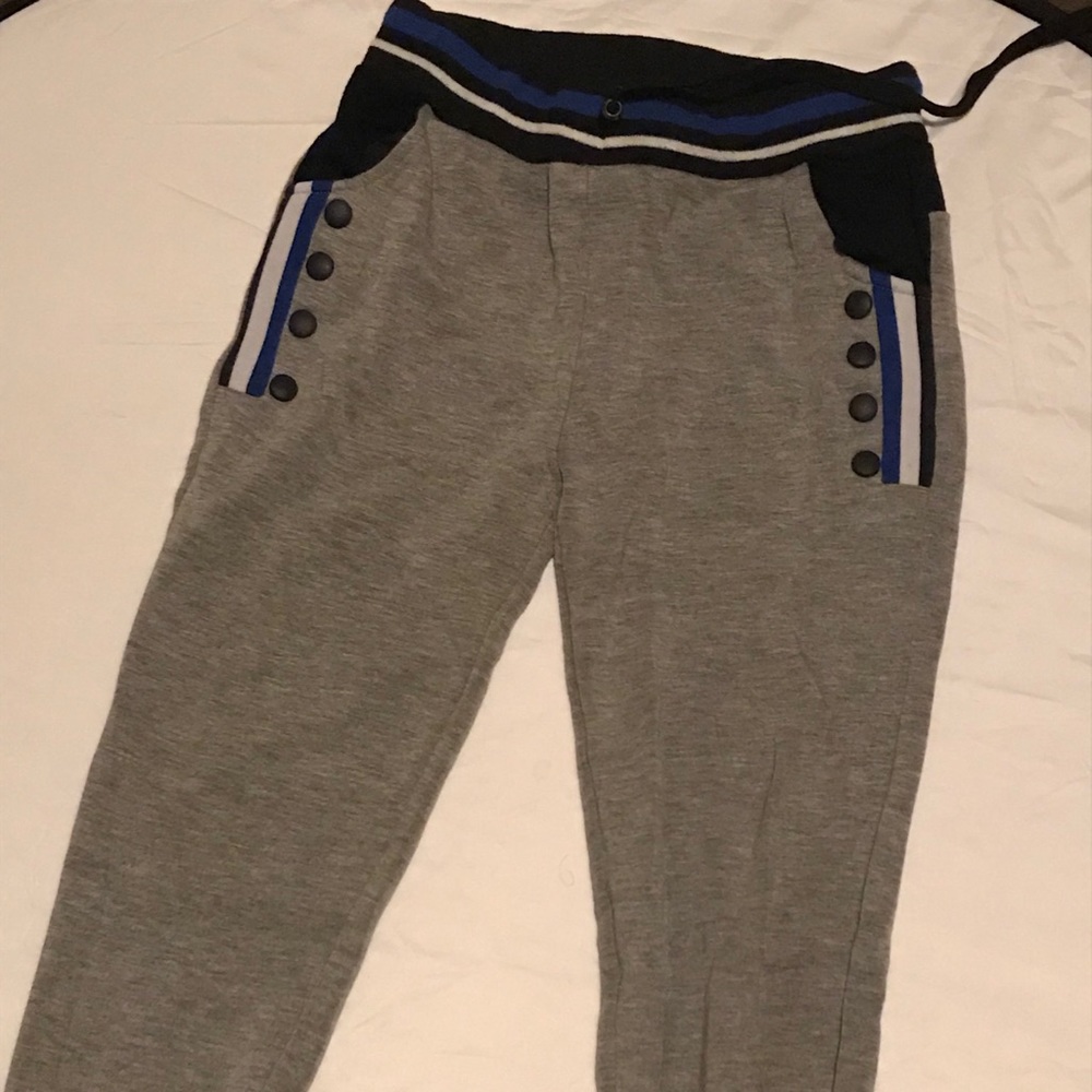 Thick Cotton, Accented Sweatpants.